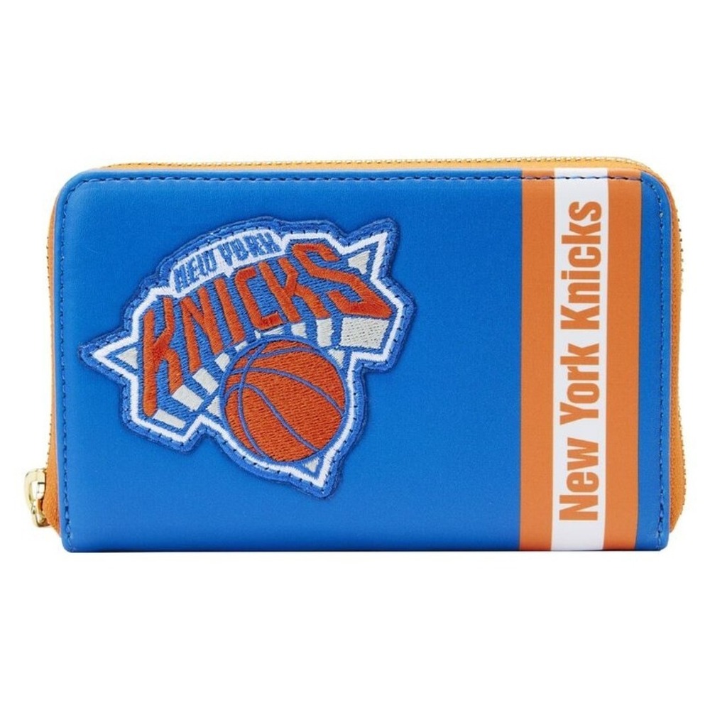 Loungefly New York Knicks Patches Zip-Around Wallet NEW